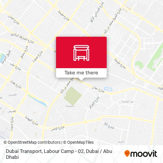 Dubai Transport, Labour Camp - 02 map