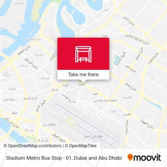 Stadium Metro Bus Stop - 01 map