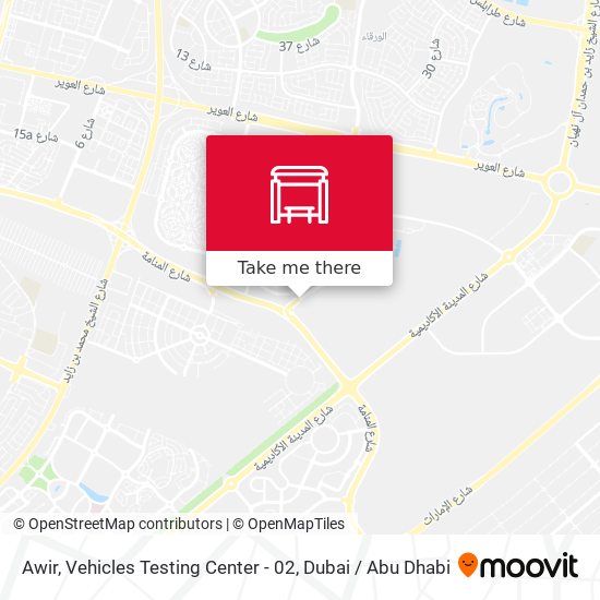 Awir, Vehicles Testing Center - 02 map