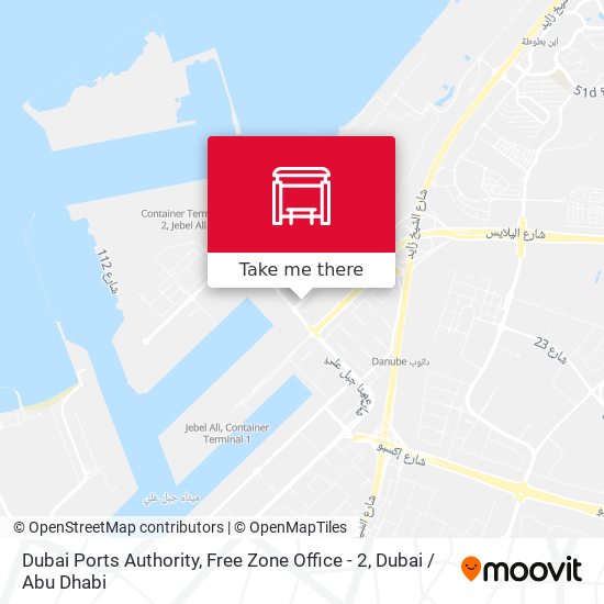 Dubai Ports Authority, Free Zone Office - 2 map