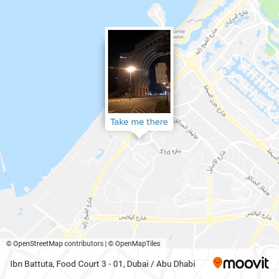 Ibn Battuta, Food Court 3 - 01 map