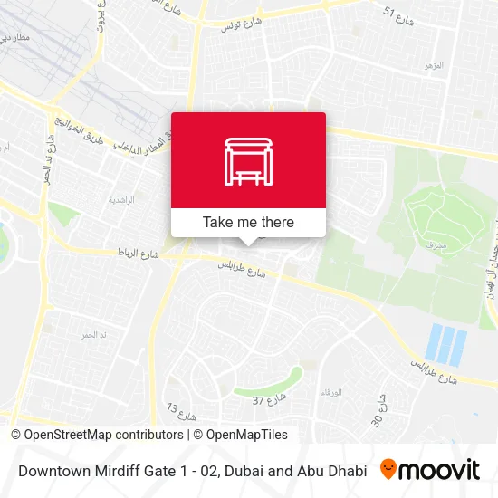Downtown Mirdiff Gate 1 - 02 map
