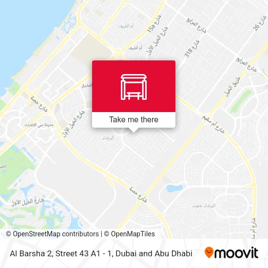 Al Barsha 2, Street 43 A1 - 1 map