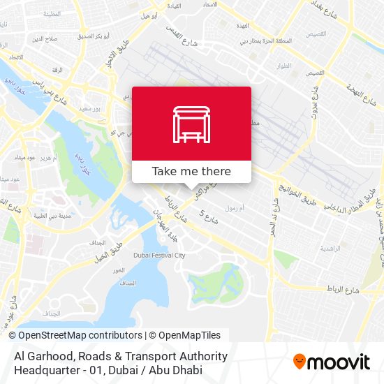 Al Garhood, Roads & Transport Authority Headquarter - 01 map