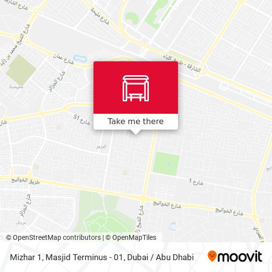 Mizhar 1, Masjid Terminus - 01 map