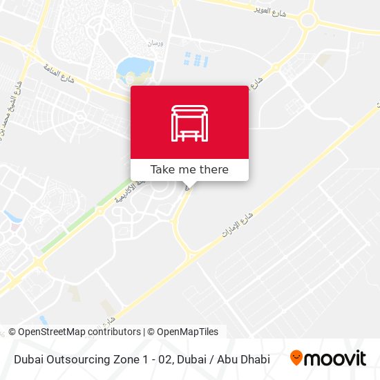 Dubai Outsourcing Zone 1 - 02 map