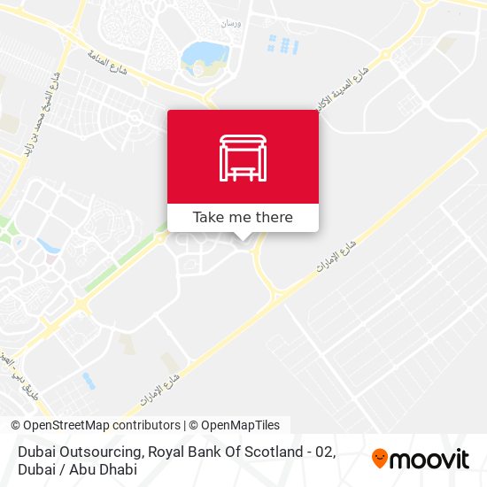 Dubai Outsourcing, Royal Bank Of Scotland - 02 map