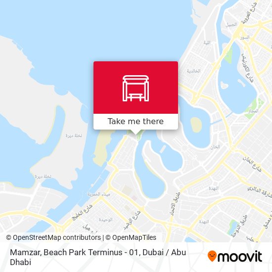 Mamzar, Beach Park Terminus - 01 map