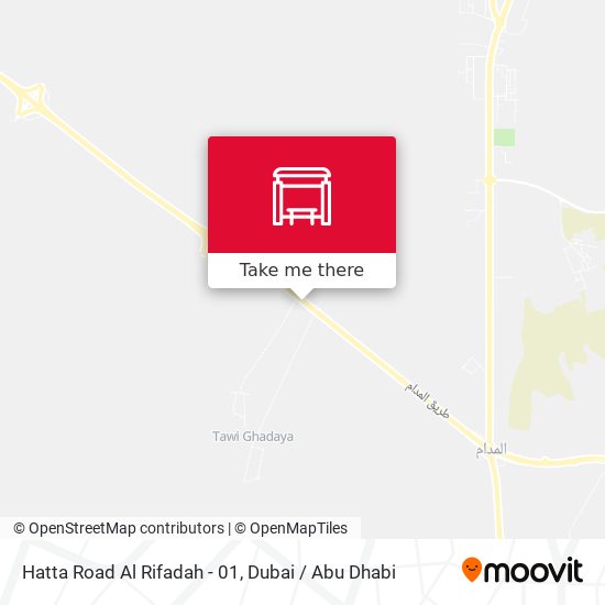 Hatta Road Al Rifadah - 01 map