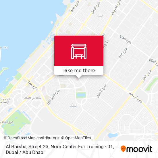 Al Barsha, Street 23, Noor Center For Training - 01 map