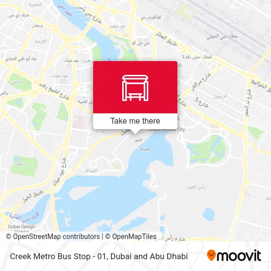 Creek Metro Bus Stop - 01 map