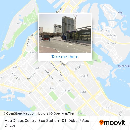 Abu Dhabi, Central Bus Station - 01 map