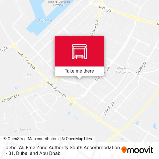 Jebel Ali Free Zone Authority South Accommodation - 01 map