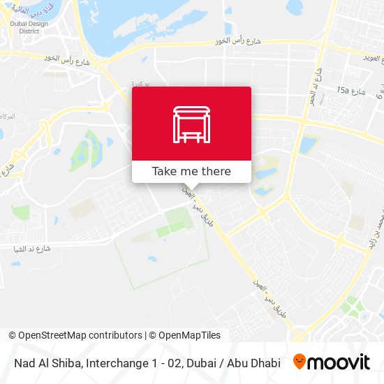 Nad Al Shiba, Interchange 1 - 02 map