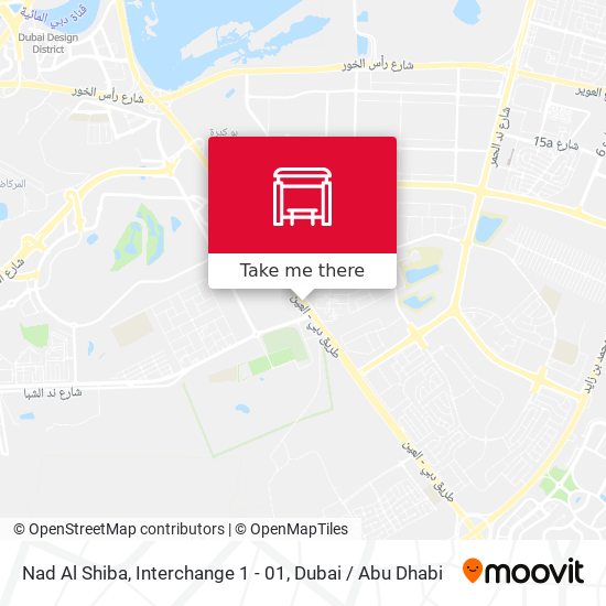 Nad Al Shiba, Interchange 1 - 01 map