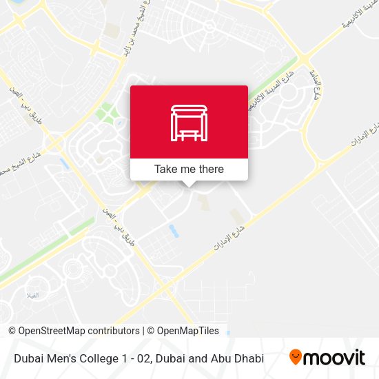 Dubai Men's College 1 - 02 map