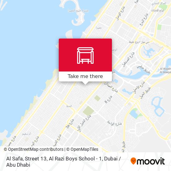 Al Safa, Street 13, Al Razi Boys School - 1 map