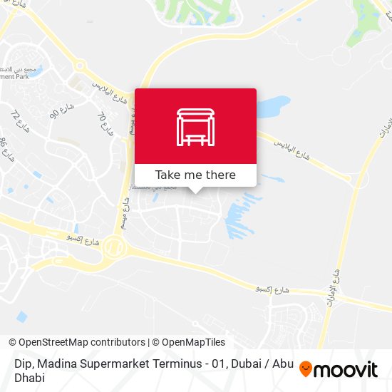 Dip, Madina Supermarket Terminus - 01 map