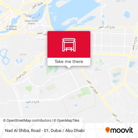 Nad Al Shiba, Road - 01 map