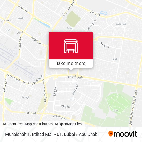 Muhaisnah 1, Etihad Mall - 01 map