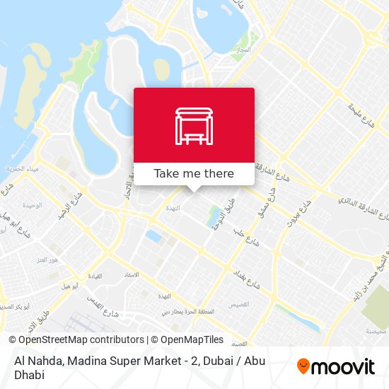 Al Nahda, Madina Super Market - 2 map