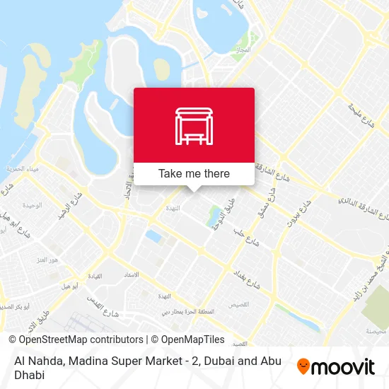 Al Nahda, Madina Super Market - 2 map