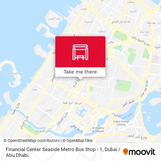 Financial Center Seaside Metro Bus Stop - 1 map