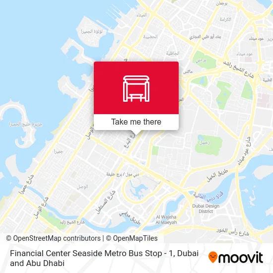 Financial Center Seaside Metro Bus Stop - 1 map