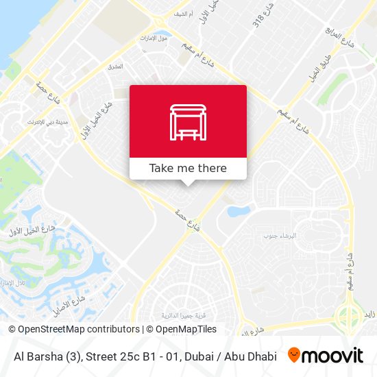 Al Barsha (3), Street 25c B1 - 01 map