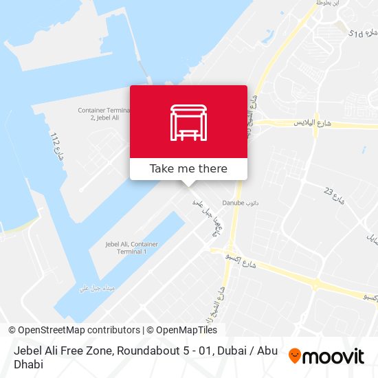 Jebel Ali Free Zone, Roundabout 5 - 01 map