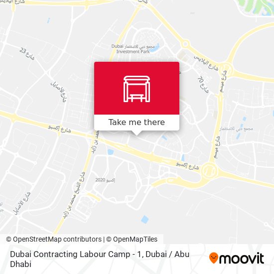 Dubai Contracting Labour Camp - 1 map