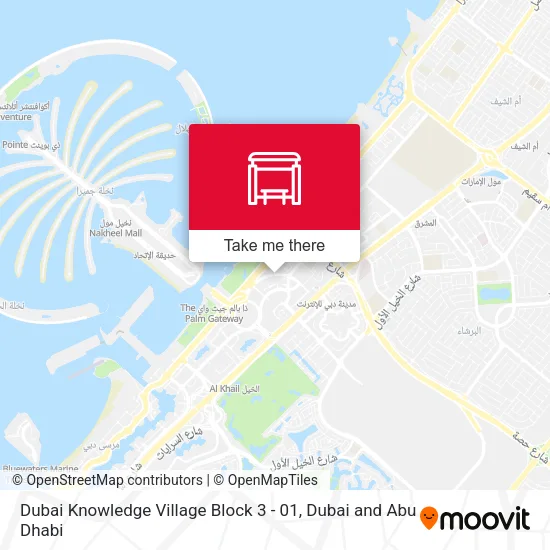 Dubai Knowledge Village Block 3 - 01 map