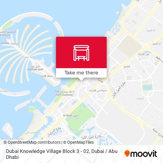 Dubai Knowledge Village Block 3 - 02 map