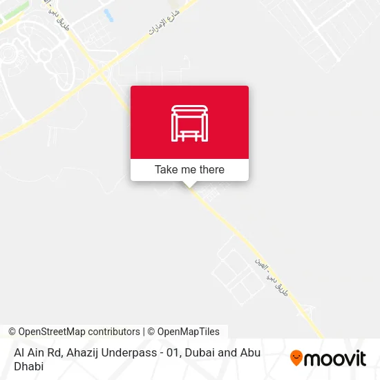 Al Ain Rd, Ahazij Underpass - 01 map
