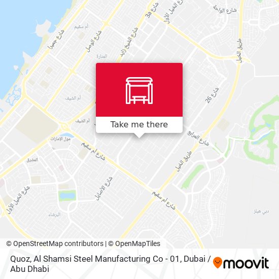 Quoz, Al Shamsi Steel Manufacturing Co - 01 map