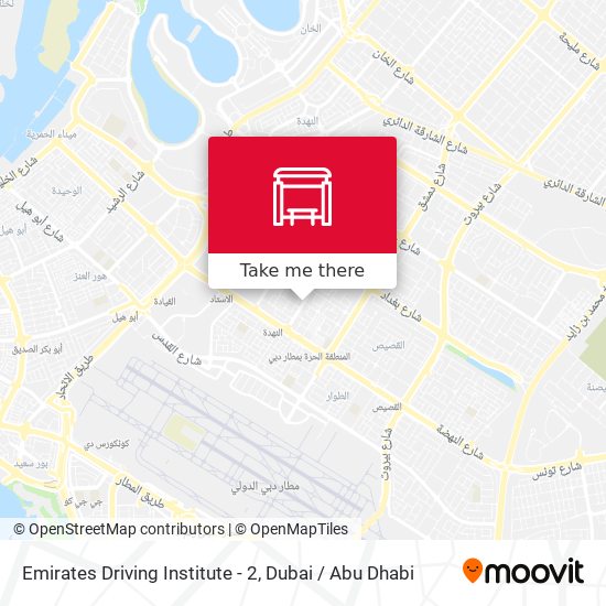 Emirates Driving Institute - 2 map