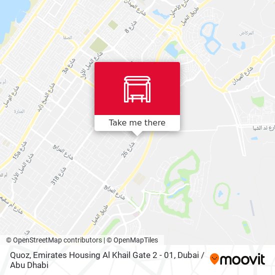 Quoz, Emirates Housing Al Khail Gate 2 - 01 map