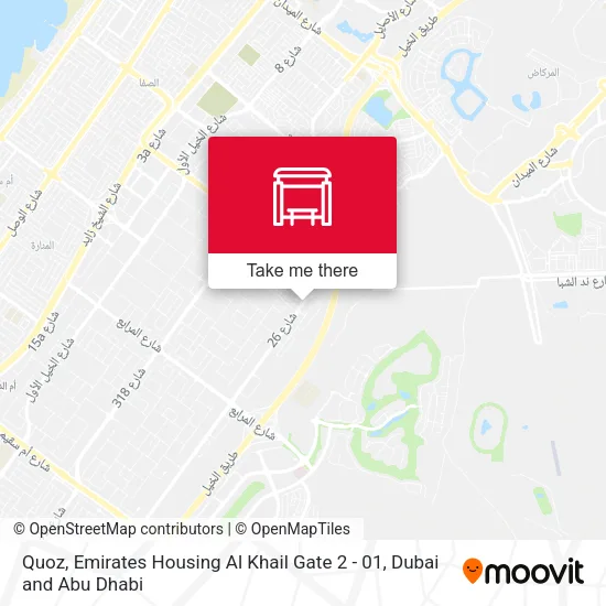 Quoz, Emirates Housing Al Khail Gate 2 - 01 map