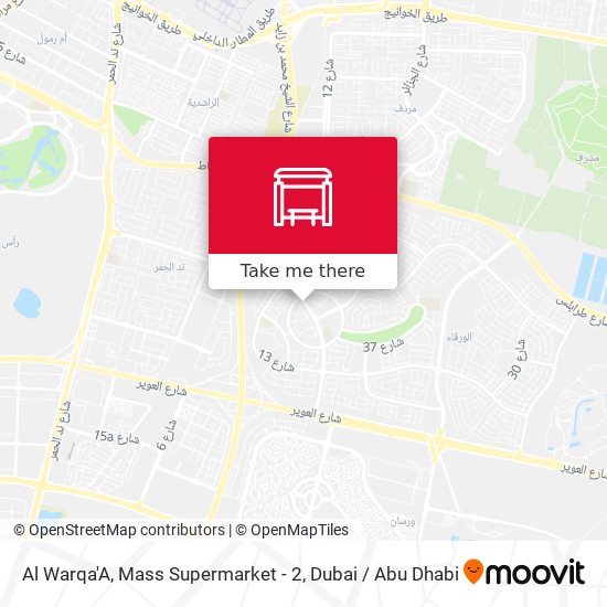 Al Warqa'A, Mass Supermarket - 2 map