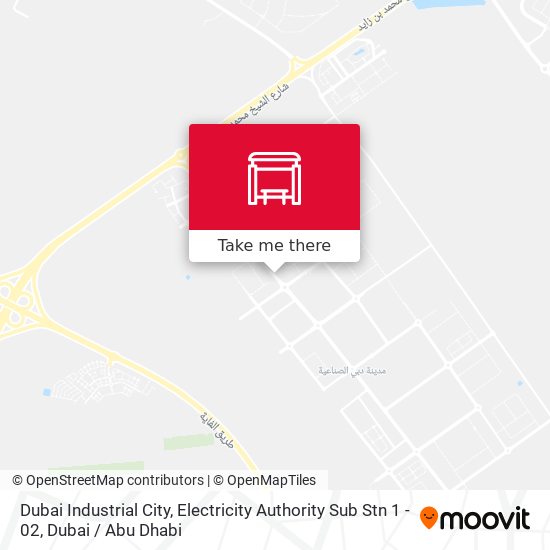 Dubai Industrial City, Electricity Authority Sub Stn 1 - 02 map