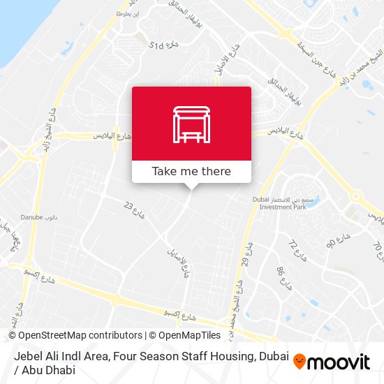 Jebel Ali Indl Area, Four Season Staff Housing map