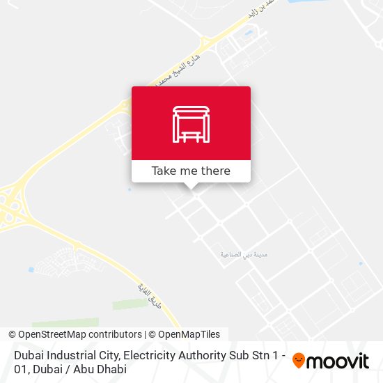 Dubai Industrial City, Electricity Authority Sub Stn 1 - 01 map