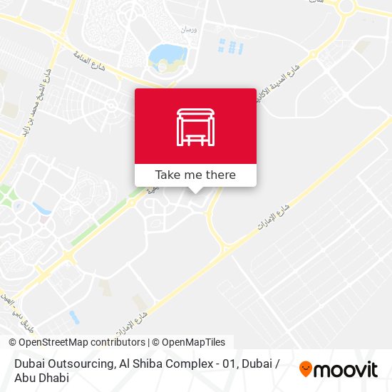 Dubai Outsourcing, Al Shiba Complex - 01 map