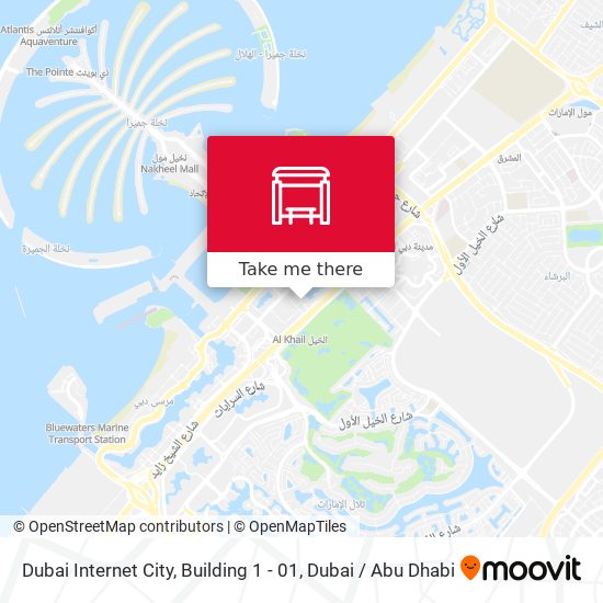 Dubai Internet City, Building 1 - 01 map