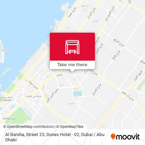 Al Barsha, Street 23, Dunes Hotel - 02 map