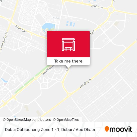 Dubai Outsourcing Zone 1 - 1 map