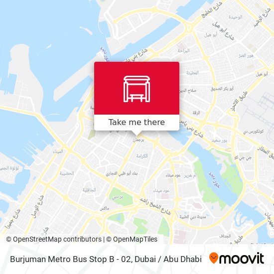Burjuman Metro Bus Stop B - 02 map