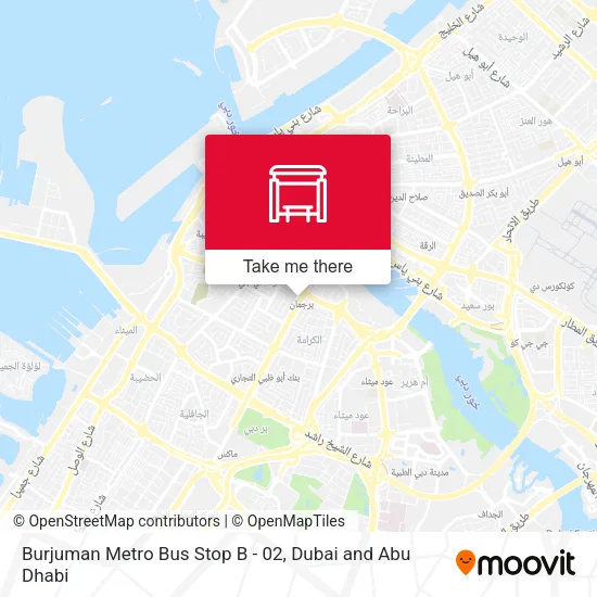 Burjuman Metro Bus Stop B - 02 map