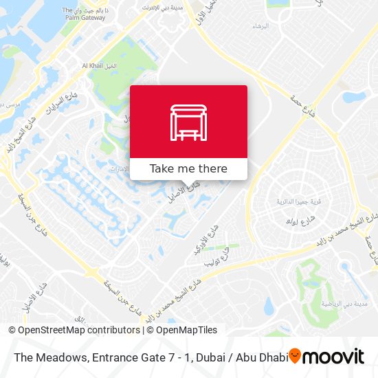 The Meadows, Entrance Gate 7 - 1 map