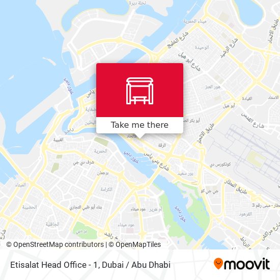 Etisalat Head Office - 1 map